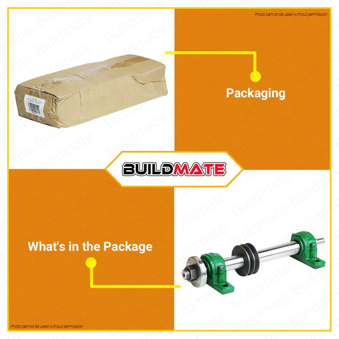 PROMAN | PROBUILD Shafting 1 1/4" Inch With Pillow Block No.1 Dual Blade Saw Shaft PT-SPB3 BUILDMATE