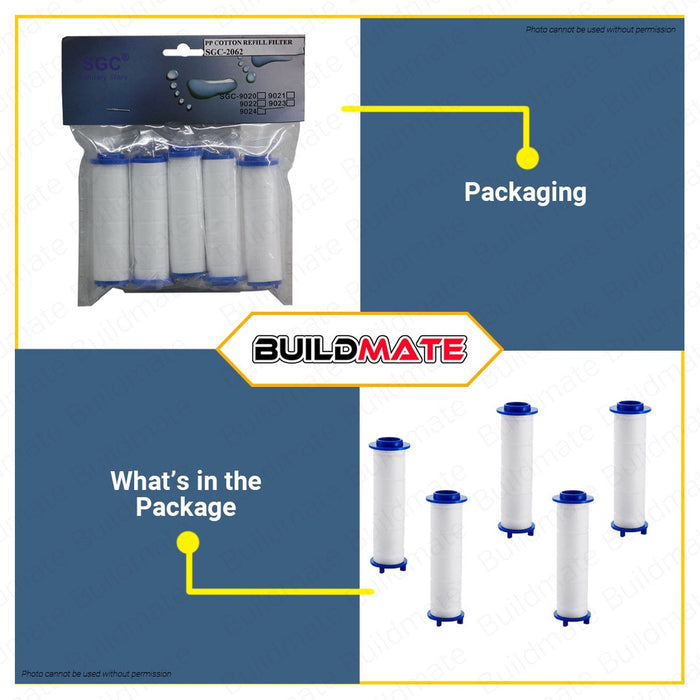 S.G.C. PP Cotton Refill Filter for Telephone Shower SGC-2062 100% ORIGINAL / AUTHENTIC •BUILDMATE•