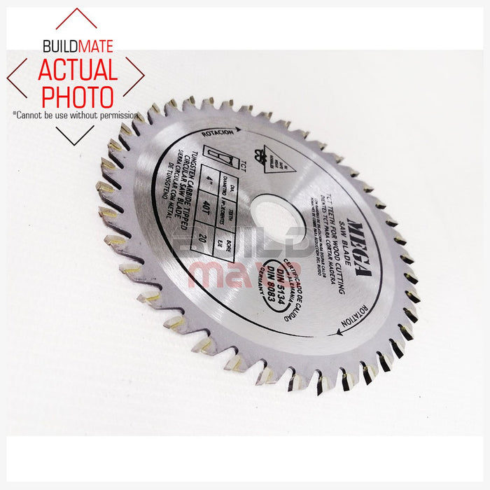 MEGA TCT Saw Blade For Wood Cutting 4" 40T •BUILDMATE•