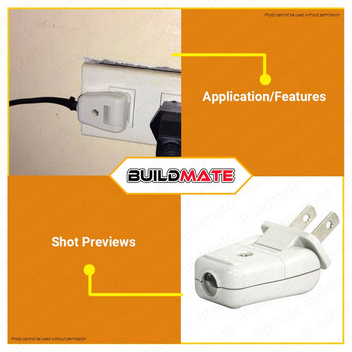 Omni Swing Type Plug 10A 250V WSP-003 •BUILDMATE• 
