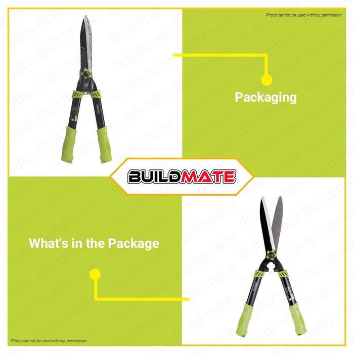 GREENDFIELD Hedge Shear Grass Garden Scissor 10" SGHS •BUILDMATE•