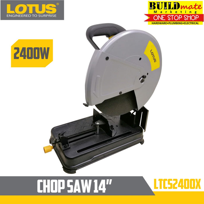 LOTUS Chop Saw Chopsaw Cut Off Machine 14" LTCS2400X/LTCS240X 2400W with Soft Start Heavy Duty •BUILDMATE• LPT