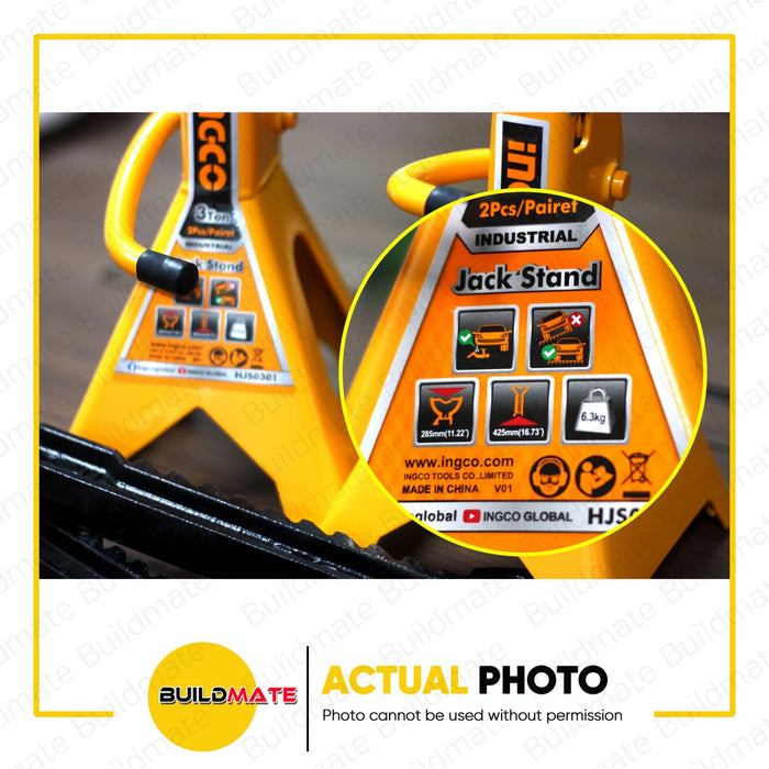 INGCO Jack Stand 3 Tons HJS0301 •BUILDMATE• IHT
