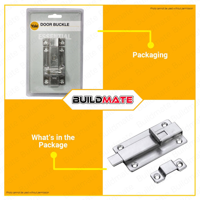 YALE Essential Series Door Buckle Barrel Bolt #YEDB1001 US32D Satin Stainless Steel YEDB1001-US32D