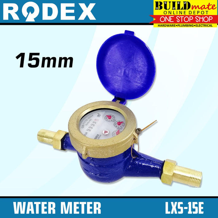 Water Meter Metal 15mm AIMEE / MAXTEN/RODEX •BUILDMATE• 
