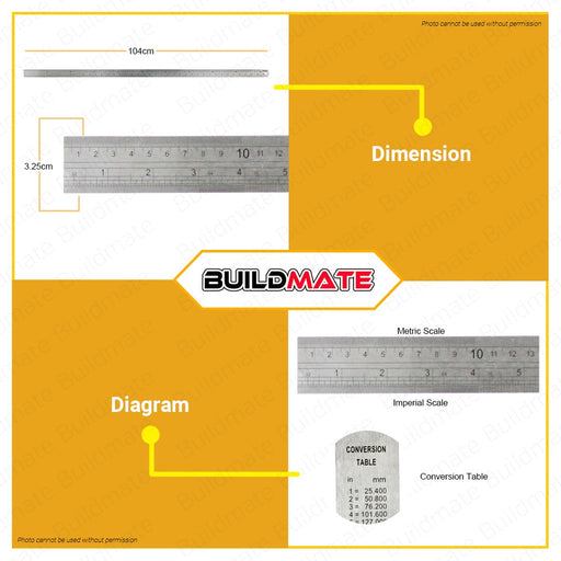 HOTECHE Stainless Steel Measuring Ruler Rangefinder 40'' HTC-282005 AUTHENTIC •BUILDMATE•
