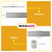 HOTECHE Stainless Steel Measuring Ruler Rangefinder 40'' HTC-282005 AUTHENTIC •BUILDMATE•