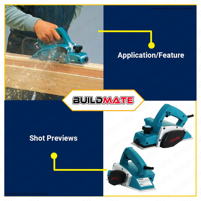 OXFORD ENGLAND Wood Electric Planer 750W For Woodworking N1900B •BUILDMATE•