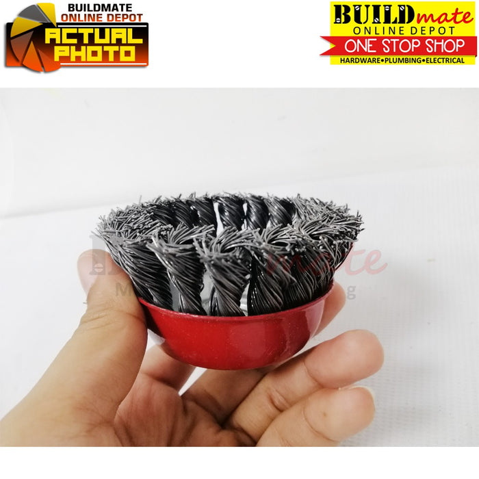 PROBUILD Cup Brush CRIMPED/TWISTED 3" M10