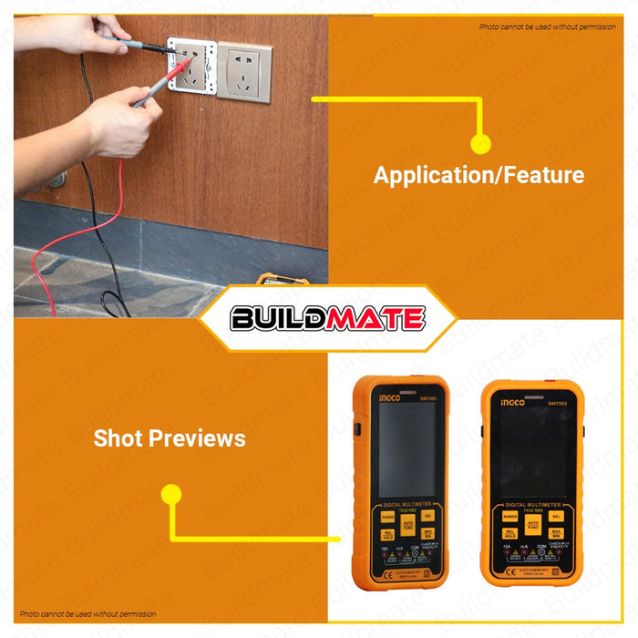 INGCO Digital Multimeter Tester DM7505 100% ORIGINAL / AUTHENTIC •BUILDMATE• IPT