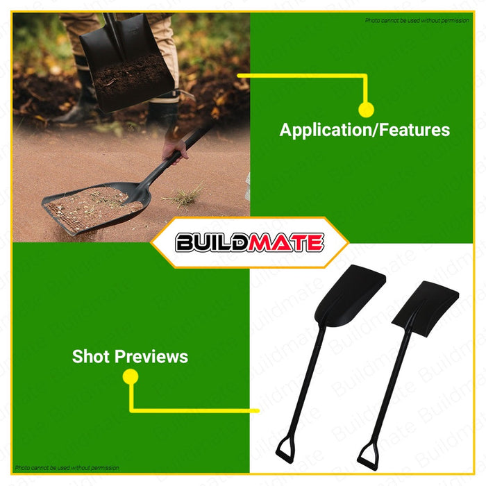 HOYOMA JAPAN All Steel Digging Shovel ROUND | SPADE | SQUARE | SCOOP [SOLD PER PIECE] •BUILDMATE•