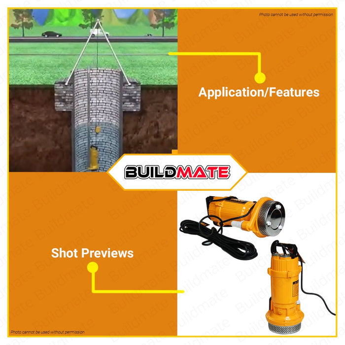 INGCO Submersible Pump 750W (1.0HP) Clean & Dirty Water Transfer Pump SPC7508-5 •BUILDMATE• IIT