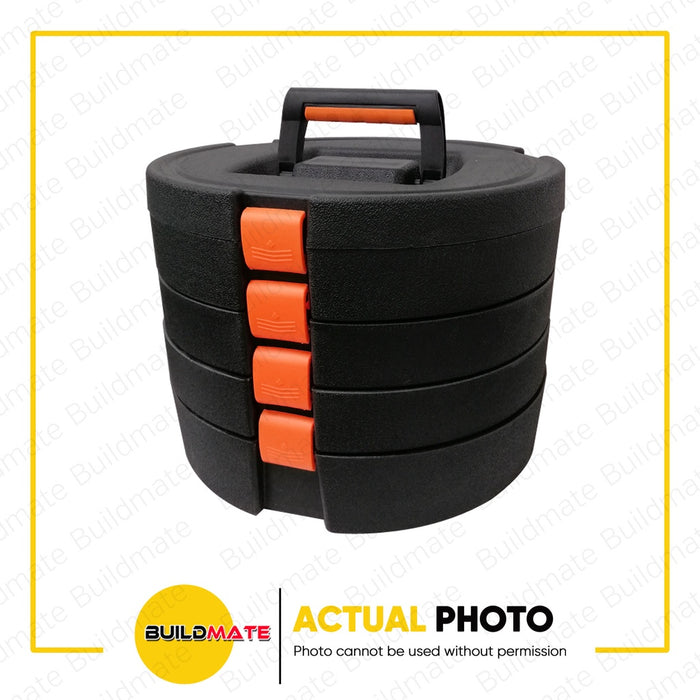 HOYOMA Impact Driver & Angle Grinder 4 Layers of Tools in Cylindrical Case •BUILDMATE• HYMPT