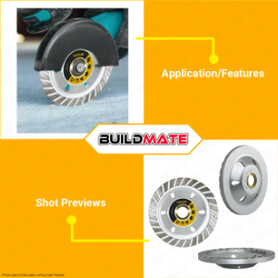 LOTUS 4" Diamond Cup Wheel LDCW04R (RIM) | LTXT100DC1R •BUILDMATE• LUTOS