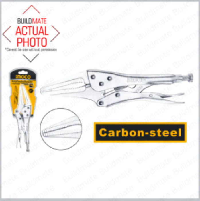 INGCO 9" Long Nose Locking Pliers Vise Grip HLNP0209 •BUILDMATE• IHT