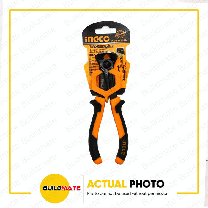 BUILDMATE Ingco End Cutting Pliers 6"-8" Inch Cr-V End Nipper for Carpentry, Electrical and Metal Work SOLD PER PIECE HECP28160 / HECP28200 - IHT