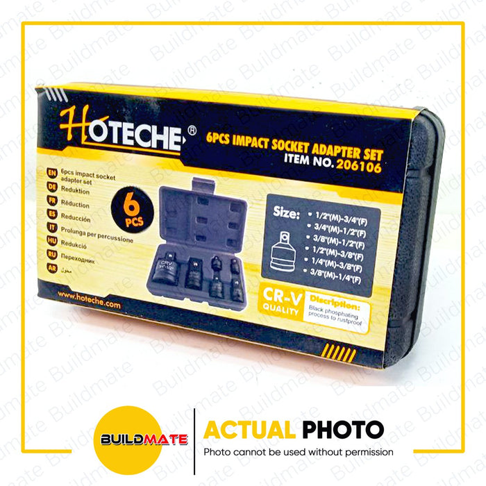 HOTECHE 6PCS/SET Impact Socket Adapter Set 206106 •BUILDMATE•