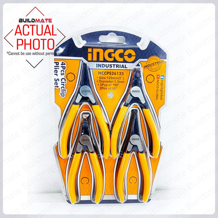 INGCO 4PCS Circlip Pliers Set HCCPS26125 •BUILDMATE• IHT