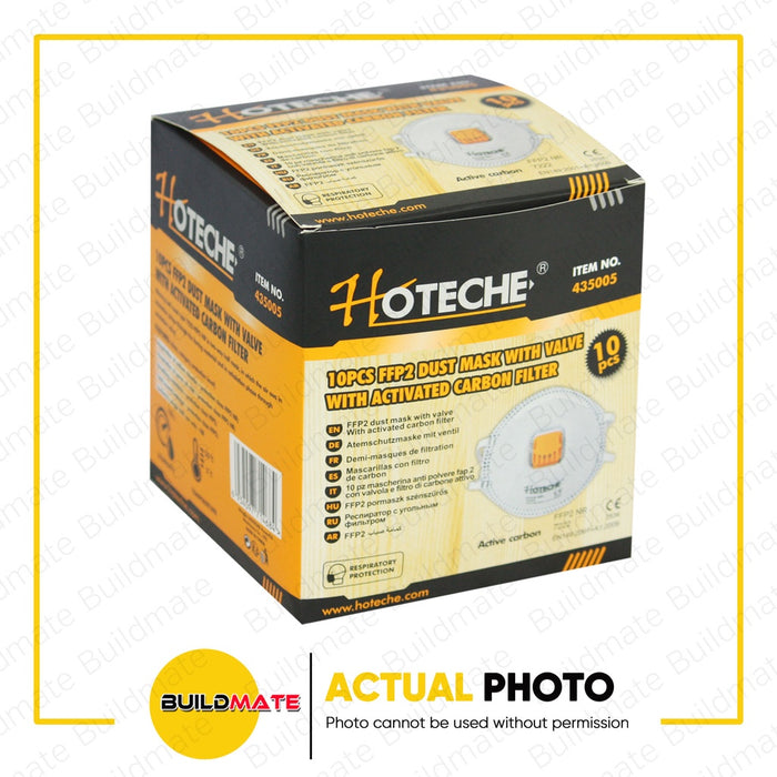 HOTECHE 10 PCS FFP2 Dust Mask with Valve HTC-435005 •BUILDMATE•