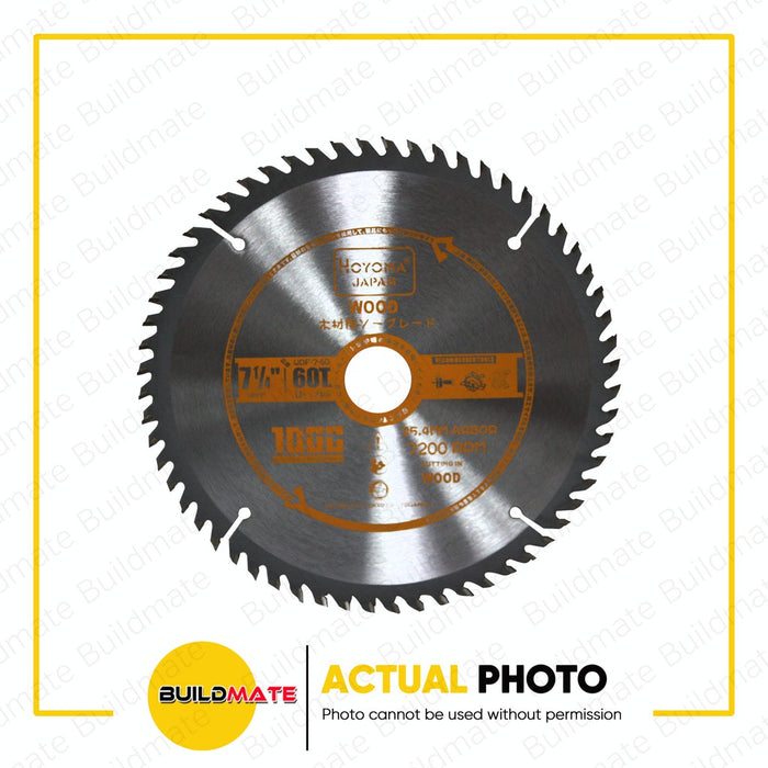 HOYOMA JAPAN TCT Wood Circular Saw Blade 7-1/4" 40T | 60T SOLD PER PIECE •BUILDMATE•