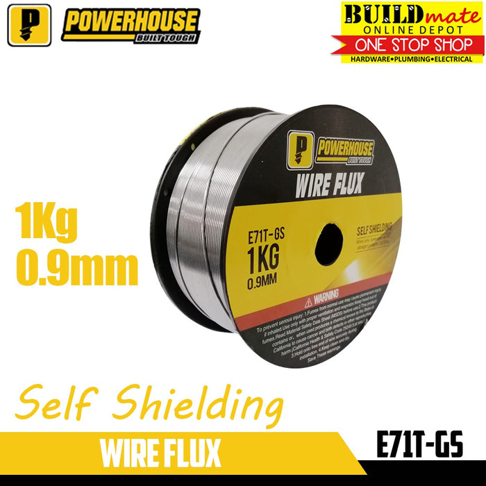 [STEEL] POWERHOUSE Self Shield Flux Cored Wire Metal Migweld Gasless 0.9mm E71T-GS •BUILDMATE• PHWTA