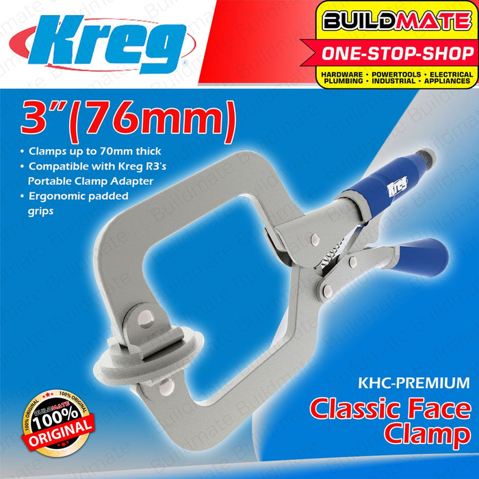 KREG Classic 3" Face Clamp KHC-PREMIUM •BUILDMATE•