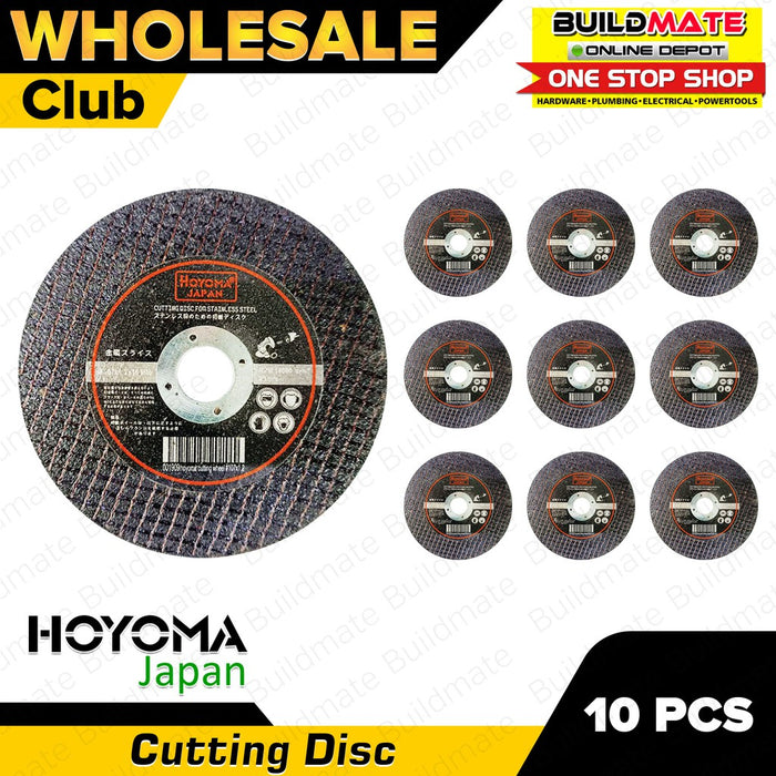 [WHOLESALE] HOYOMA 10PCS Cutting Disc Wheel 4" FOR STAINLESS ONLY •BUILDMATE• HYMA