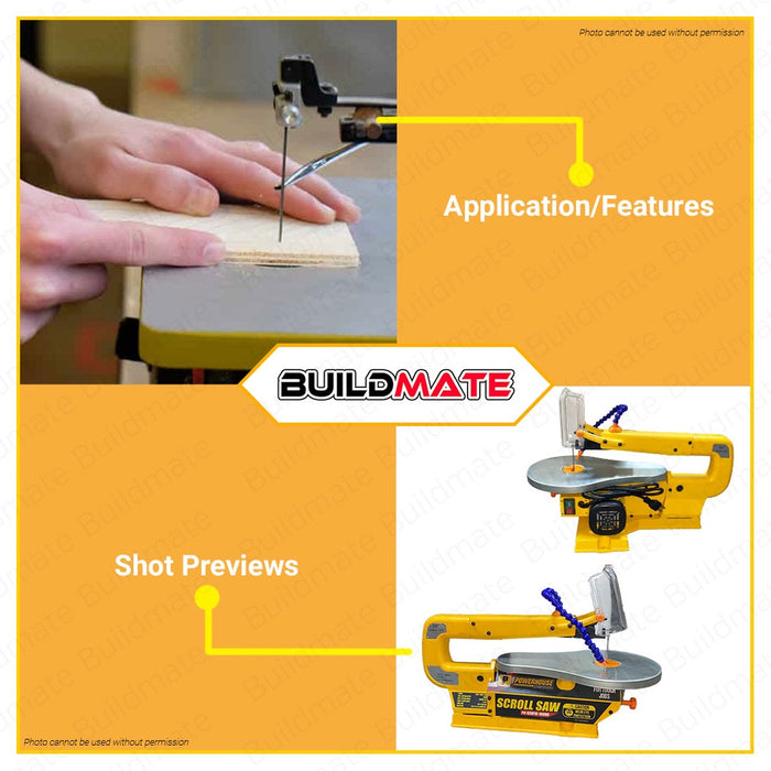 POWERHOUSE USA Professional Scroll Saw with Copper Wire 16" 100W PH-SSW16-100HD •BUILDMATE• PHPT