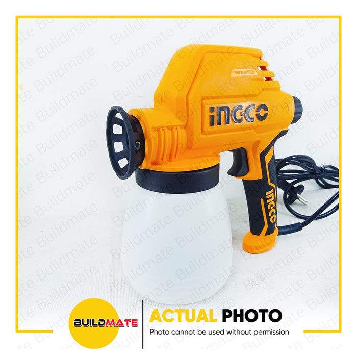 INGCO Electric Paint Spray Gun Set 100W 800ml SPG10082 Paint Zoom •BUILDMATE• IPT