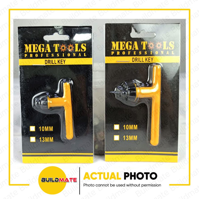 MEGA Drill Key 10mm | 13mm Rubber Grip SOLD PER PIECE •BUILDMATE•