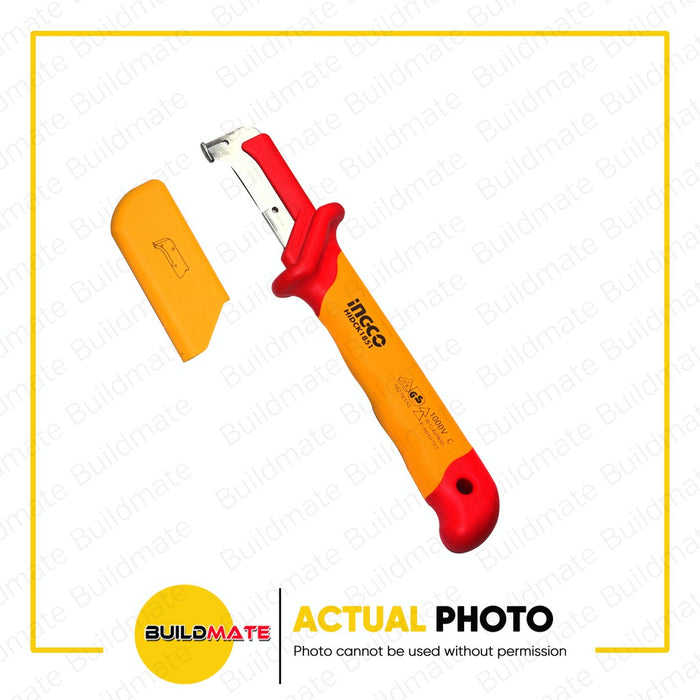INGCO Insulated Dismantling Knife 50 x 185mm Stainless Steel HIDCK1851 •BUILDMATE• IHT