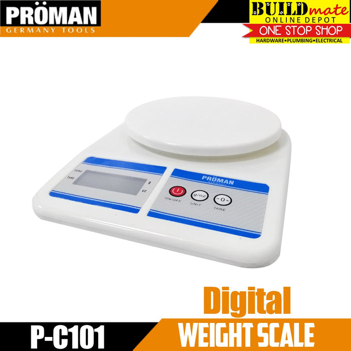 Proman Digital Weight Scale P-C101 •BUILDMATE• 