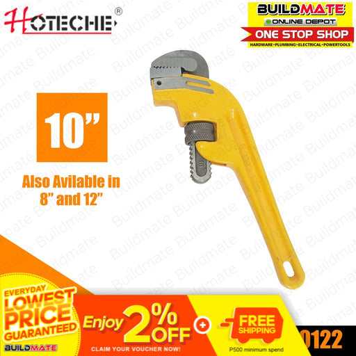 HOTECHE Offset Pipe Wrench 10" 150122 •BUILDMATE•