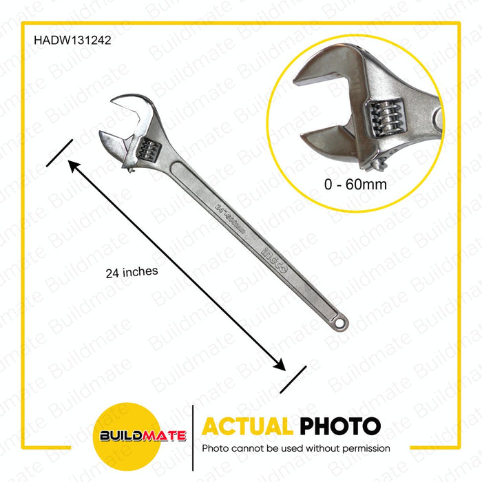 INGCO 15" | 18" | 24" Adjustable Wrench / Katala Gripping Fastener Nut & Bolts Multifunction Spanner 450mm SOLD PER PIECE  •BUILDMATE• IHT
