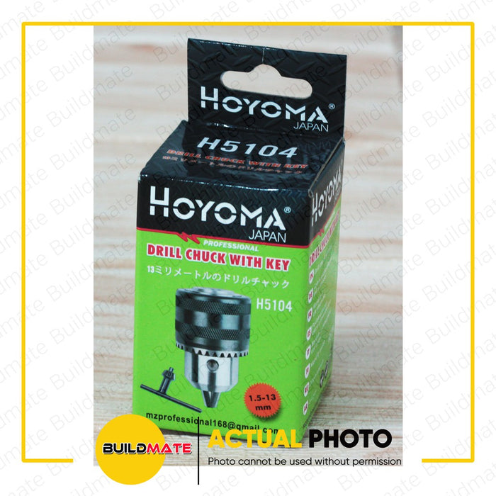 HOYOMA JAPAN Drill Chuck with Key 13mm H5104 •BUILDMATE• HYMA
