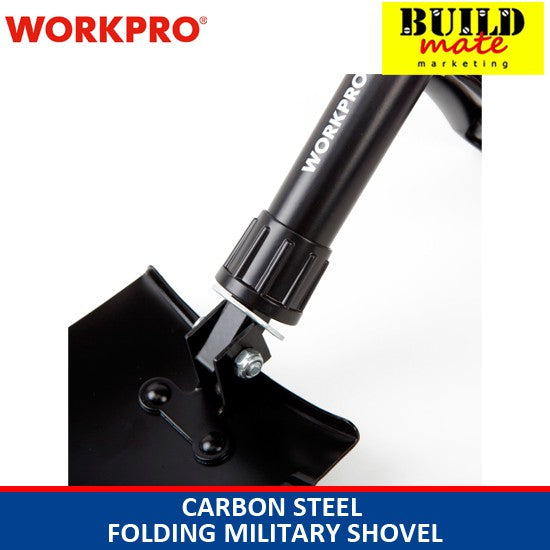 WORKPRO Carbon Steel Folding Military Shovel