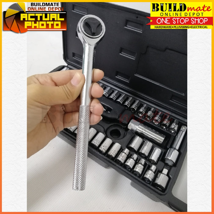 Daiken 3/8" & 1/4" Drive Socket 40PCS/SET DS40B •BUILDMATE•