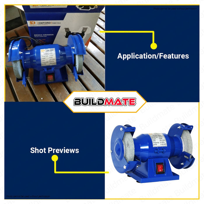 OXFORD ENGLAND Bench Grinder 5" | 6" •BUILDMATE•