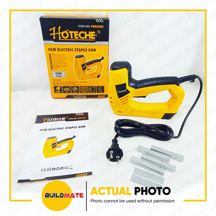 HOTECHE 2 in 1 Function Electric Staple Gun & Brad Nailer 45W P802202 •BUILDMATE•