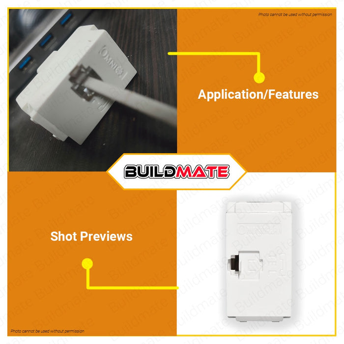 OMNI High Quality Telephone Outlet WWT-302 •BUILDMATE•