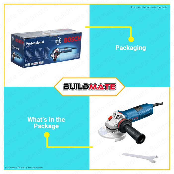 BOSCH Professional 1300W 125mm Angle Grinder Kickback Stop Anti Vibration Restart Protection GWS 13-125 CI 060179E002 •BUILDMATE• BPT