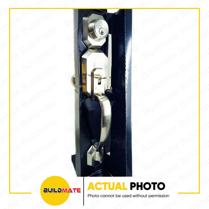 BUILDMATE Powerhouse PRO SERIES Entrance Handle set PH8011SNET Satin Nickel Finish - PHDH