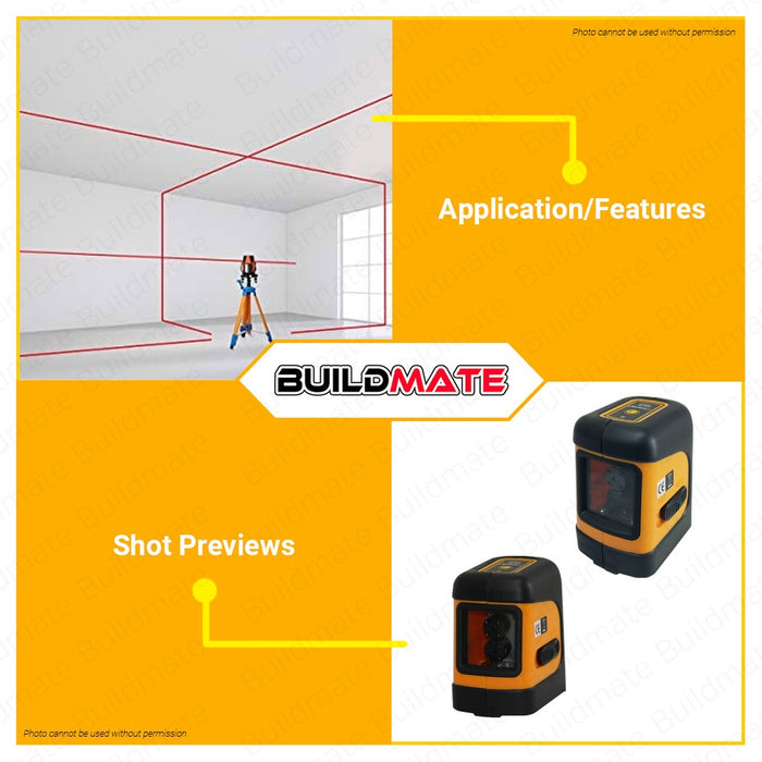 Hoteche 1v1h Self Leveling Laser Cross Line HTC-285003 100% ORIGINAL / AUTHENTIC •BUILDMATE•