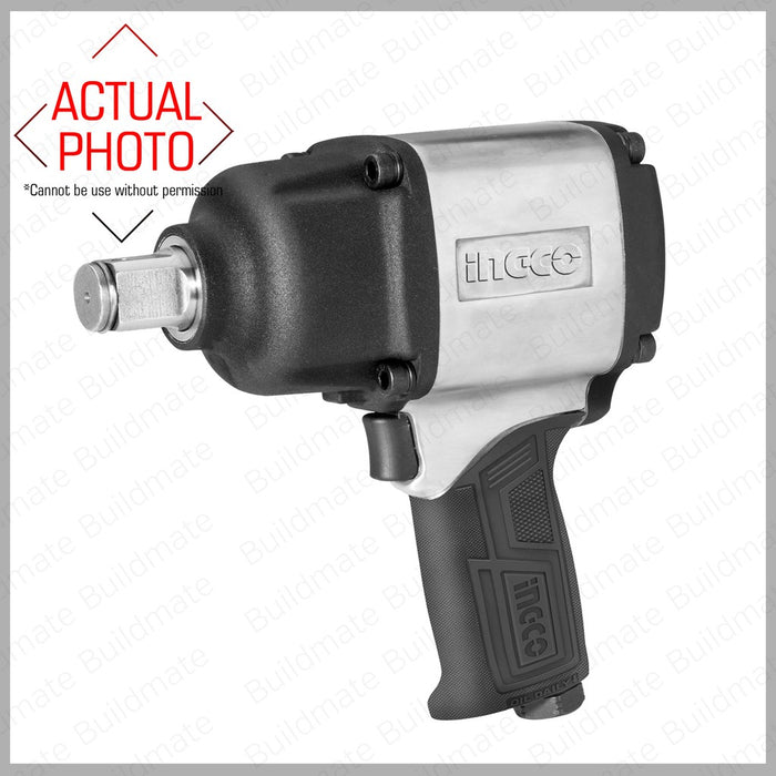 INGCO Air Impact Wrench 19mm-3/4" 6.2Bar AIW341302 •BUILDMATE• IPT