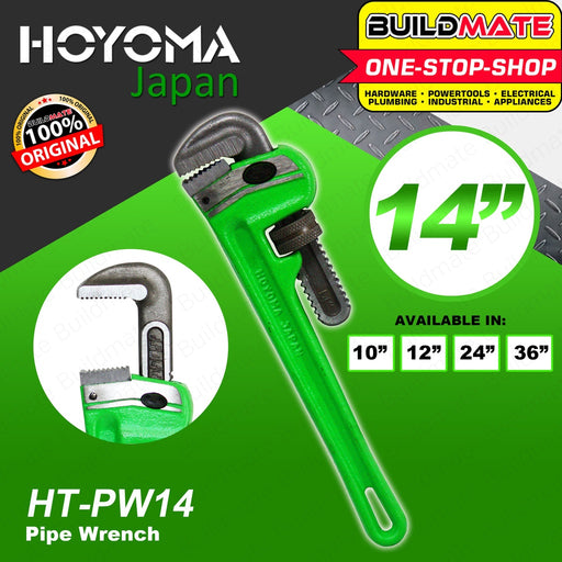 HOYOMA JAPAN Pipe Wrench Wrenches 14" HT-PW14 AUTHENTIC 100% ORIGINAL / AUTHENTIC •BUILDMATE•