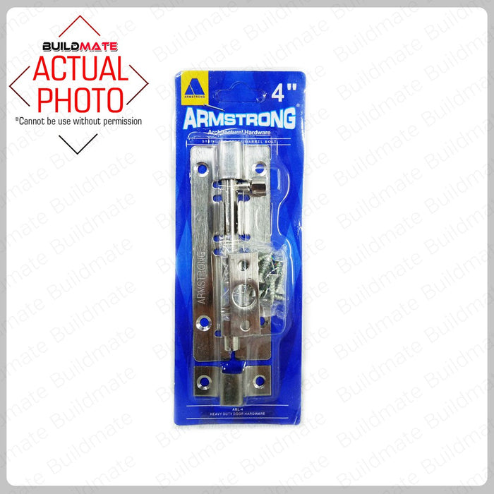 ARMSTRONG Stainless Steel Barrel Bolt Door Lock 2"  3" 4"  SOLD PER PIECE •BUILDMATE•