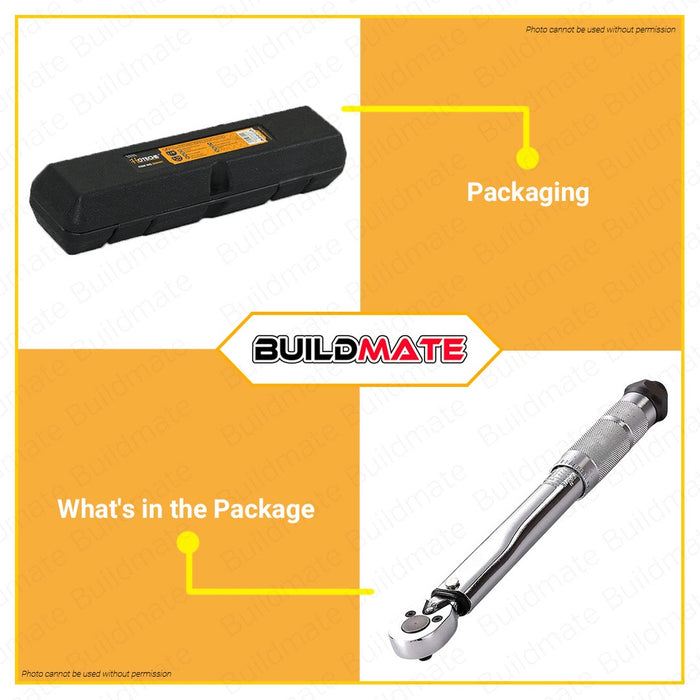 HOTECHE Adjustable Torque Wrench with Case 1/4" Cr-V HTC-200401 100% ORIGINAL •BUILDMATE•