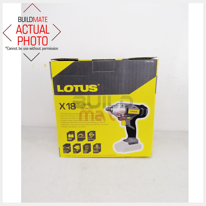 LOTUS X-LINE Cordless Li-Ion Impact Wrench 1/2" Drive 18V LTIW18LI UNIT ONLY •BUILDMATE• LCPT LUTOS
