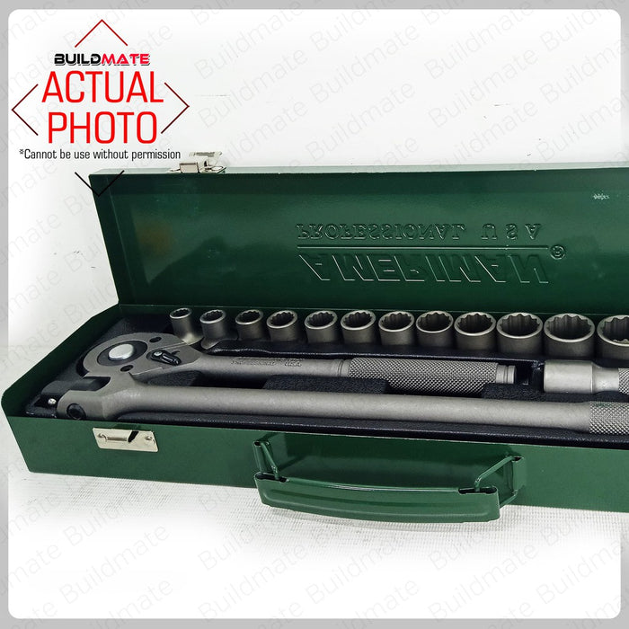 AMERIMAN 17PCS/SET 1/2" Drive Socket Set •BUILDMATE•