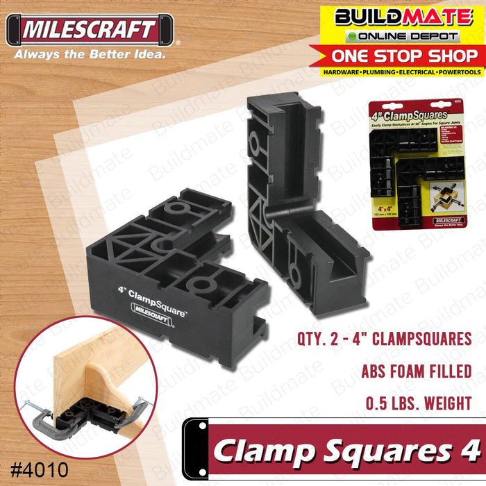 MILESCRAFT Clamp Squares 4" #4010 •BUILDMATE•